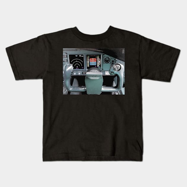 inside the cockpit Kids T-Shirt by tanjawillekens